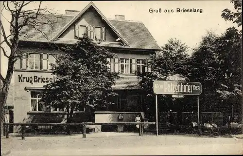 Ak Brieselang im Havelland, Gasthof Krug Brieselang