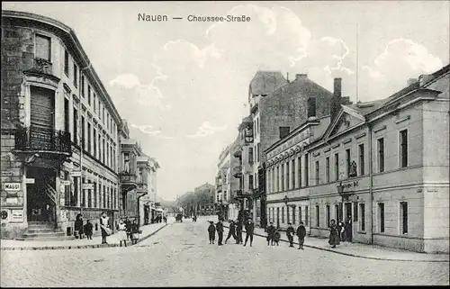 Ak Nauen im Havelland, Chausseestraße, Geschäft, Reklame Maggi