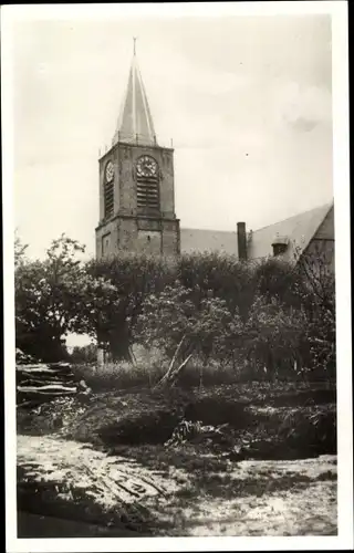 Ak Elspeet Gelderland, Teilansicht der Kirche