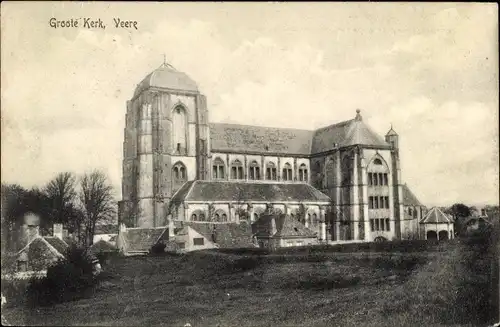 Ak Veere Zeeland Niederlande, Kirche