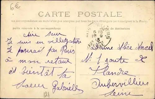 Ak Crépy in Valois Oise, Le Gue
