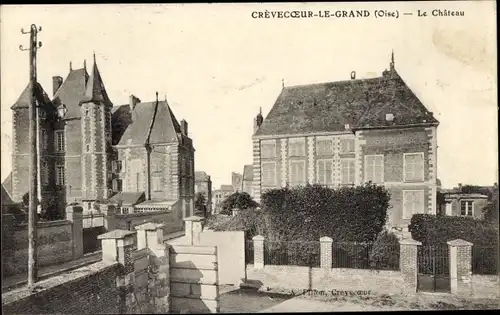 Ak Crevecoeur le Grand Oise, Das Schloss