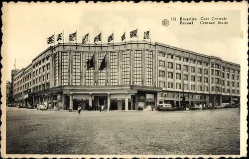 Ak Bruxelles Brüssel, Hauptbahnhof