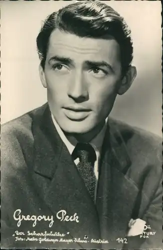 Ak Schauspieler Gregory Peck, Portrait, United Artists