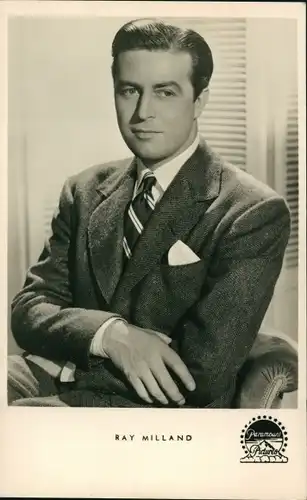 Ak Schauspieler Ray Milland, Portrait