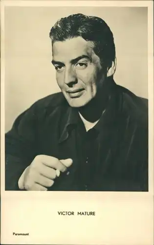 Ak Schauspieler Victor Mature, Portrait