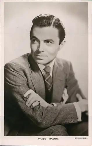 Ak Schauspieler James Mason, Portrait