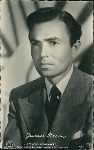 Ak Schauspieler James Mason, Portrait, in War es die große Liebe