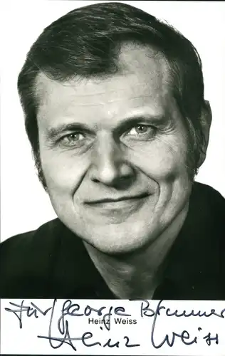 Ak Schauspieler Heinz Weiss, Portrait, Autogramm