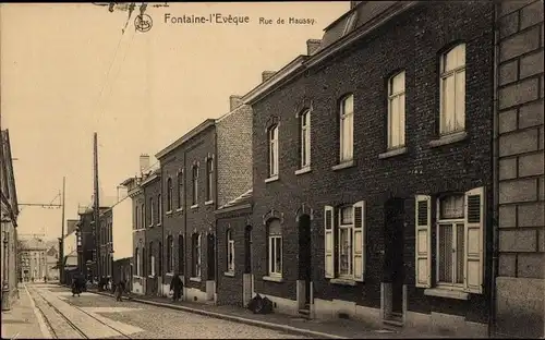 Postkarte Fontaine l'Évêque Wallonie Hennegau, Rue de Haussy