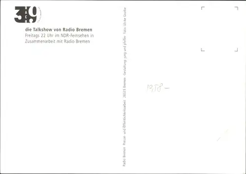 Ak Moderatorin Amelie Fried, Portrait, Autogramm, Talkshow