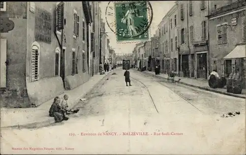 Ak Malzeville Meurthe et Moselle, Rue Sadi Carnot