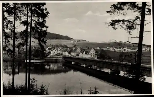 Ak Saalburg in Thüringen, Brücke