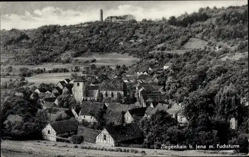 Ak Ziegenhain Jena in Thüringen, Fuchsturm, Panorama