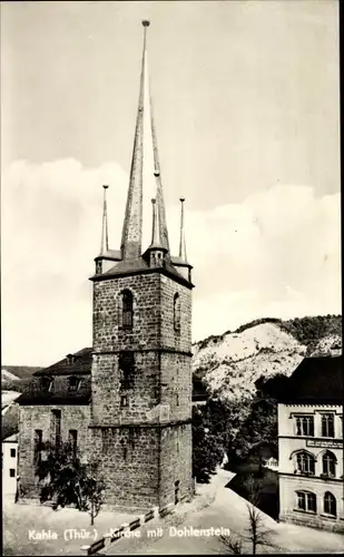 Ak Kahla in Thüringen, Kirche, Dohlenstein