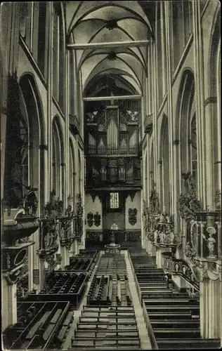Ak Hansestadt Lübeck, Marienkirche, Inneres, Orgel