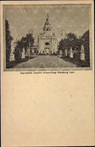 Ak Nürnberg in Mittelfranken, Bayrische Landes-Ausstellung 1896, Gebäude