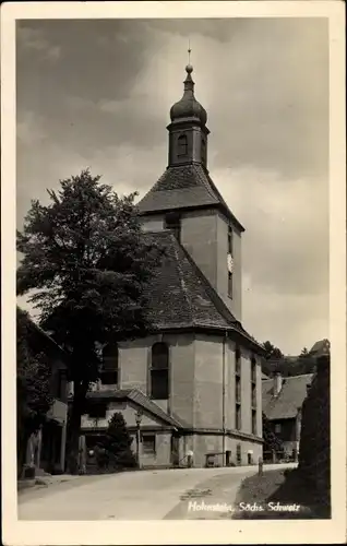 Ak Hohnstein Sächsische Schweiz, Kirche