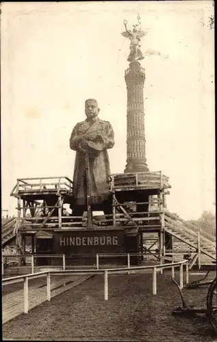 Ak Berlin Tiergarten, Siegessäule, Hindenburg