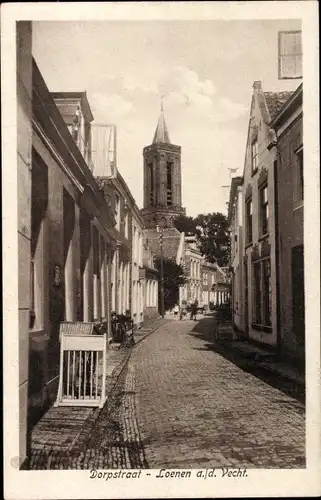 Ak Loenen aan de Vecht Utrecht, Dorfstraße