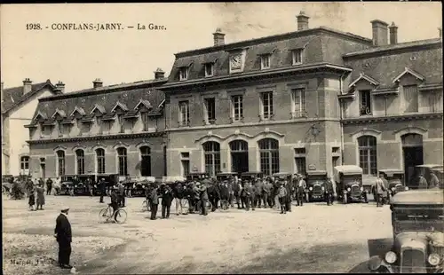 Ak Conflans Jarny Meurthe et Moselle, Bahnhof