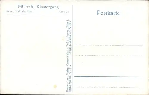 Ak Millstatt am See Kärnten, Klostergang