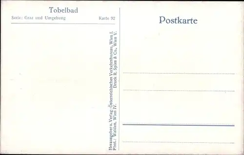 Ak Tobelbad Steiermark, Teilansicht mit Pfarrkirche