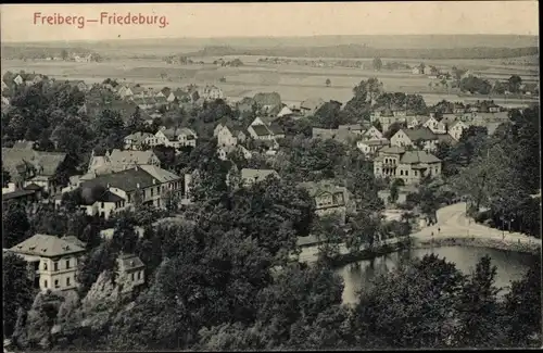 Ak Friedeburg Freiberg in Sachsen, Totale