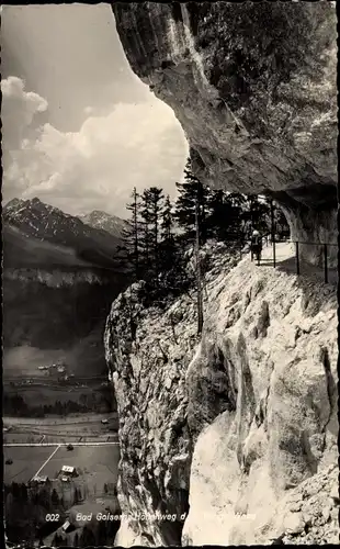 Foto Ak Bad Goisern am Hallstättersee Oberösterreich, Ewige Wand, Höhenweg