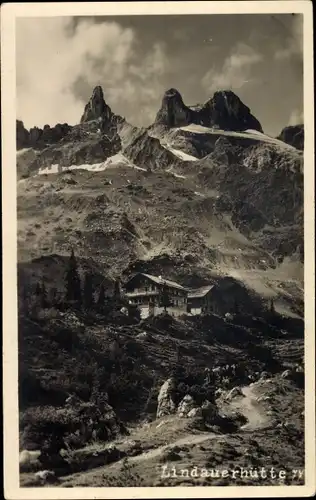 Ak Tschagguns in Vorarlberg, Lindauer Hütte, Panorama