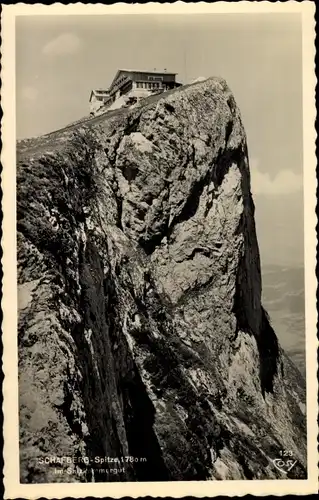 Ak St. Gilgen Salzkammergut in Salzburg, Schafbergspitze, Gipfelhaus