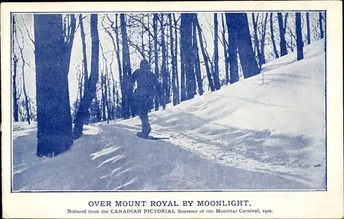 Ak Montreal Quebec Kanada, Mont Royal, Winter