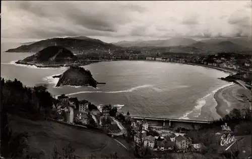 Ak Donostia San Sebastian Baskenland, Gesamtansicht