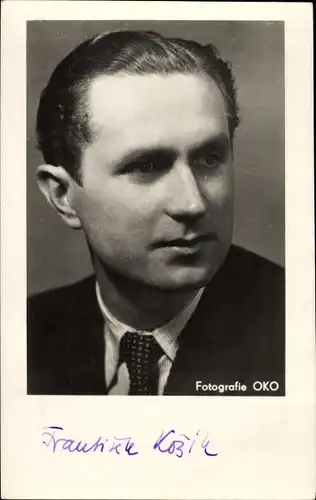 Ak Schriftsteller František Kožík, Portrait, Autogramm