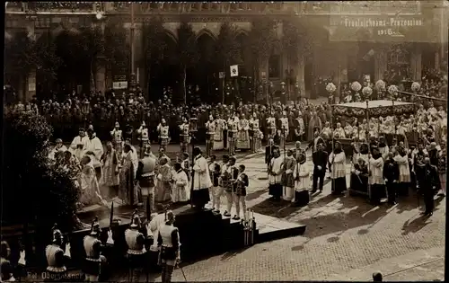 Foto Ak München, Fronleichman Prozession 1916