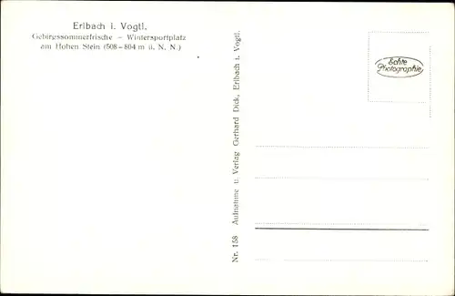 Ak Erlbach im Vogtland, Panorama