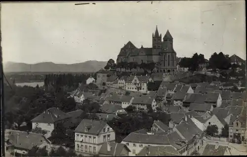 Foto Ak Breisach am Oberrhein, Altstadtüberblick, Kirche