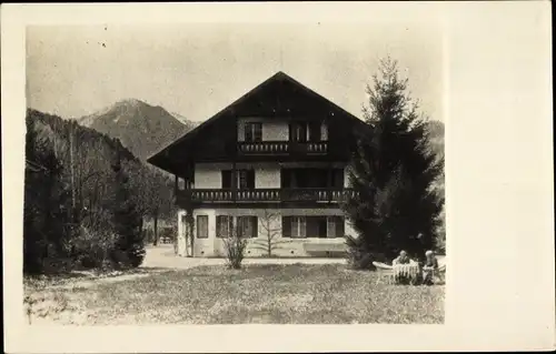 Ak Marquartstein im Chiemgau Oberbayern, Blindenheim Haus am Forst