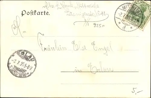 Ak Mittweida in Sachsen, Kirche, Markt, Technikum, Malzgasse, Amtsgericht