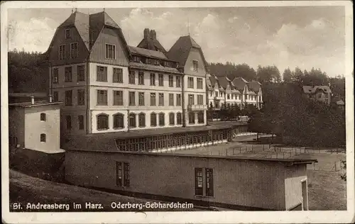 Ak Sankt Andreasberg Braunlage im Oberharz, Heilstätte Oderberg Gebhardsheim