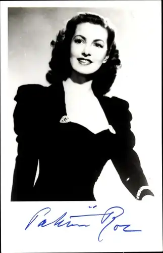 Foto Ak Schauspielerin Patricia Roc, Portrait, Autogramm