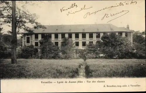 Ak Versailles Yvelines, Lycée de Jeunes filles, Vue des classes