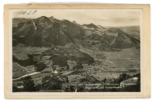 6 Glas Negative Marquartstein im Chiemgau Oberbayern, Haus, Totalansicht, verschiedene Ansichten