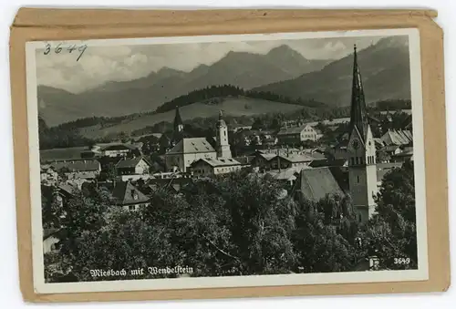 5 Glas Negative Miesbach in Oberbayern, Ortsansicht, Gebirge, verschiedene Ansichten