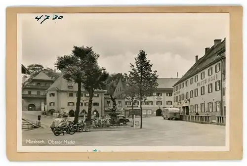 5 Glas Negative Miesbach in Oberbayern, Ortsansicht, Gebirge, verschiedene Ansichten