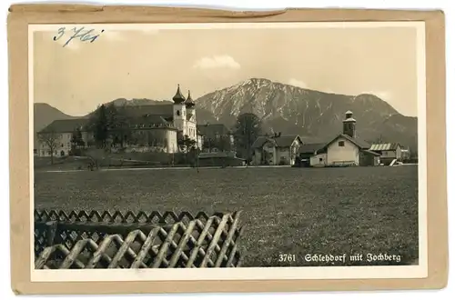 3 Glas Negative Schlehdorf am Kochelsee Oberbayern, Zaun, Dorf, verschiedene Ansichten