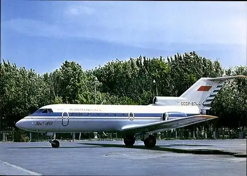 7 alte Ak Flugzeuge, Aeroflot, diverse Ansichten im Heft