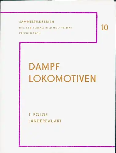 10 alte Ak Serie Dampflokomotiven, Folge 1 Länderbauart, diverse Ansichten