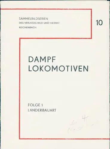 10 alte Ak Serie Dampflokomotiven, Folge 1 Länderbauart, diverse Ansichten