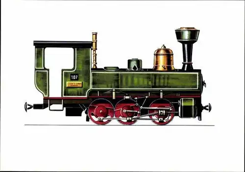12 alte Ak Serie historische Lokomotiven, Folge 1, diverse Ansichten